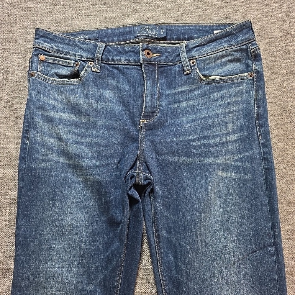 Lucky Brand Jeans Womens 10 30 R Blue Denim Lolita Boot Stretch Mid Rise Casual